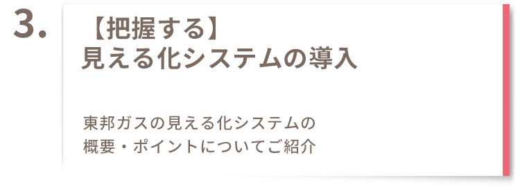 【把握する】見える化システムの導入