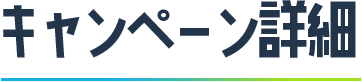 キャンペーン詳細