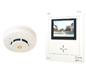 ドアホンと火災報知機の写真